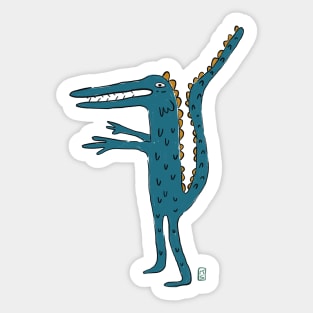 Lizzard man Sticker